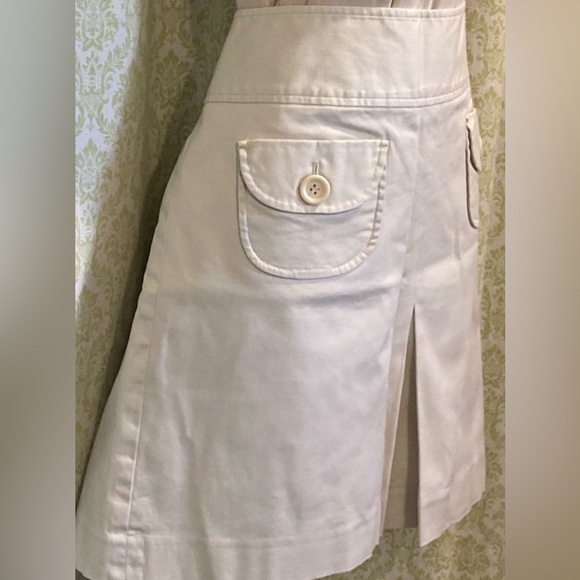 LOFT Dresses & Skirts - LOFT Cream Skirt with Button Accents